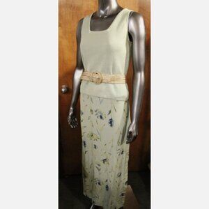 Ballinger Gold Skirt Small, Knit‎ Tank Top Medium, Gold Belt